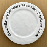 PIATTO IRREGOLARE AL CONTADINO NON FAR SAPERE QUANTE E' BUONO IL CACIO CON LE PERE