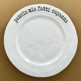 PIATTO IRREGOLARE PANCIA MIA FATTI CAPANNA