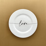 PIATTO DOLCE CALLIGRAFA LOVE