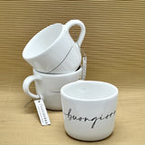 TAZZA DA COLAZIONE CALLIGRAFA BUONGIORNO