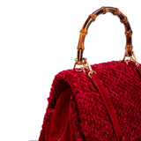 LA MILANESA SALOME' BORSA IN LANA BORDEAUX