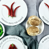 PIATTO IRREGOLARE AL CONTADINO NON FAR SAPERE QUANTE E' BUONO IL CACIO CON LE PERE