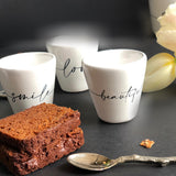 TAZZINA CAFFE' CALLIGRAFA CUORE