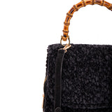 LA MILANESA SALOME' BORSA IN LANA NERA