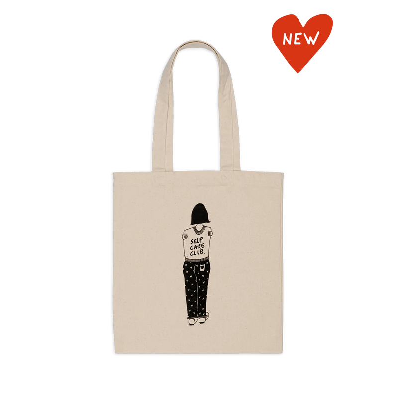 TOTE BAG "SELF CARE CLUB" HELEN B