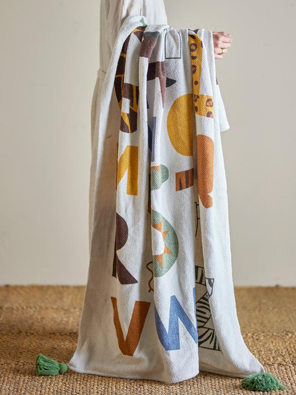 PLAID MEMMO THROW NATURE