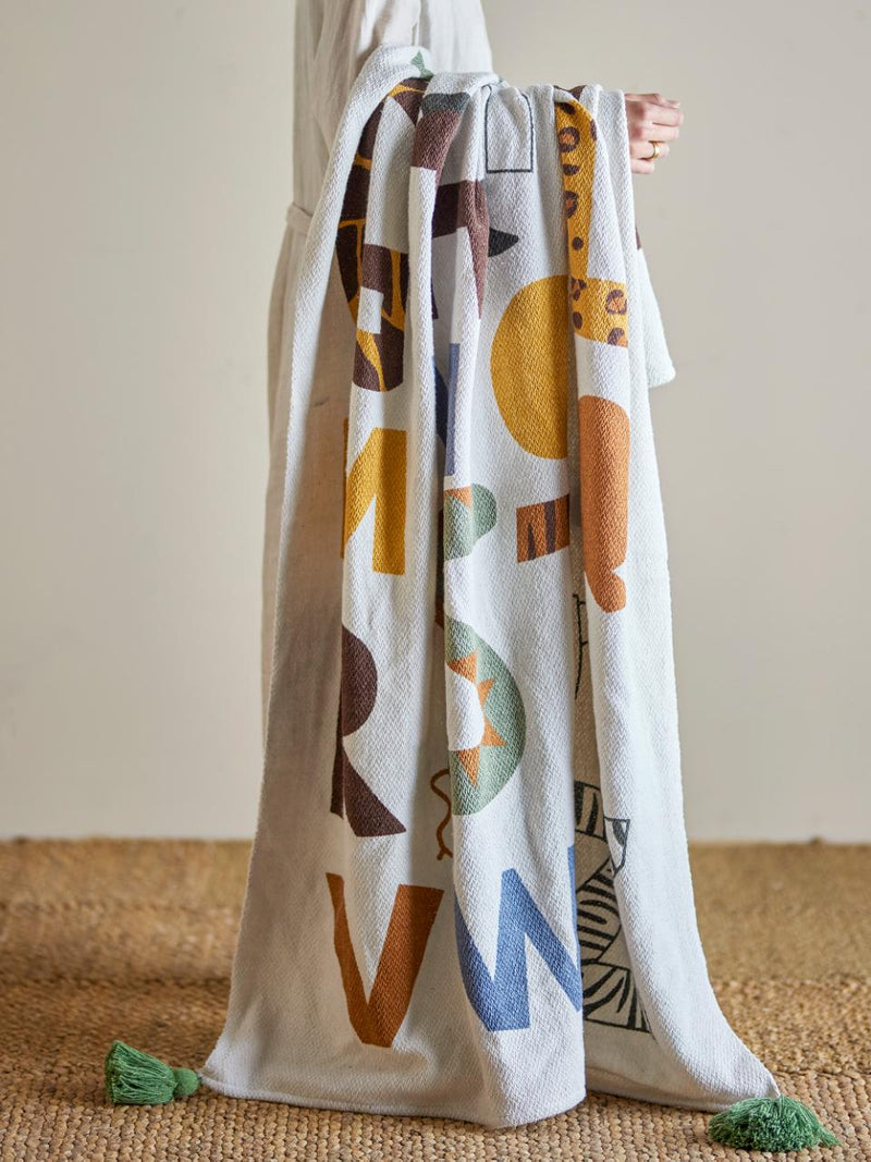 PLAID MEMMO THROW NATURE