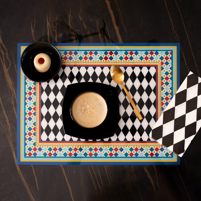 DECOR SET 2 TOVAGLIETTE RIGIDE FOULARD