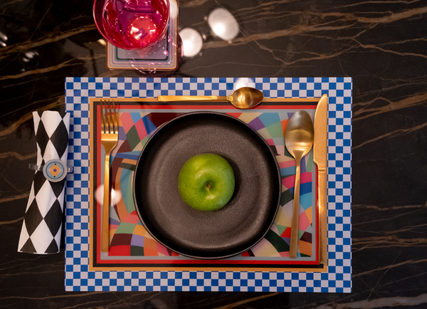 DECOR SET 2 TOVAGLIETTE RIGIDE RAINBOW