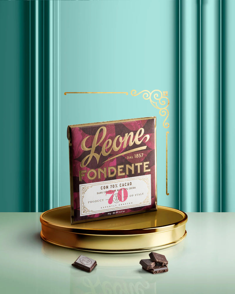 TAVOLETTA LEONE CIOCCOLATO FONDENTE 70%