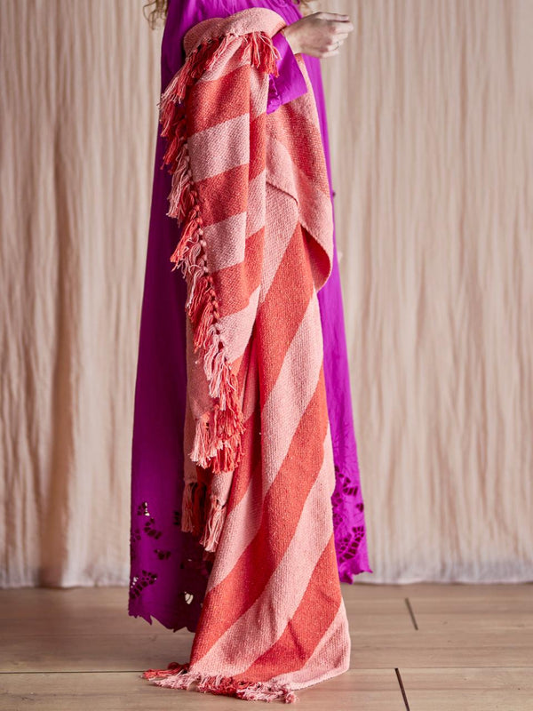 PLAID FRELLO THROW ORANGE