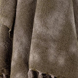 PLAID GINGER THROW GRREN WHOOL