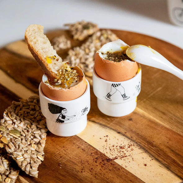 SET DI 2 PORTA UOVO "FEEDING THE CHICKS" HELEN B