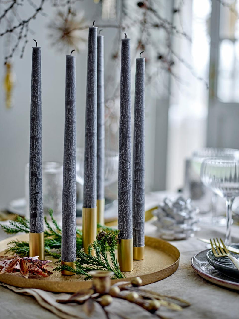 VASSOIO TONDO CON PORTA CANDELE MAGNETICO