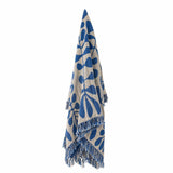 PLAID NAVINE THROW BLUE