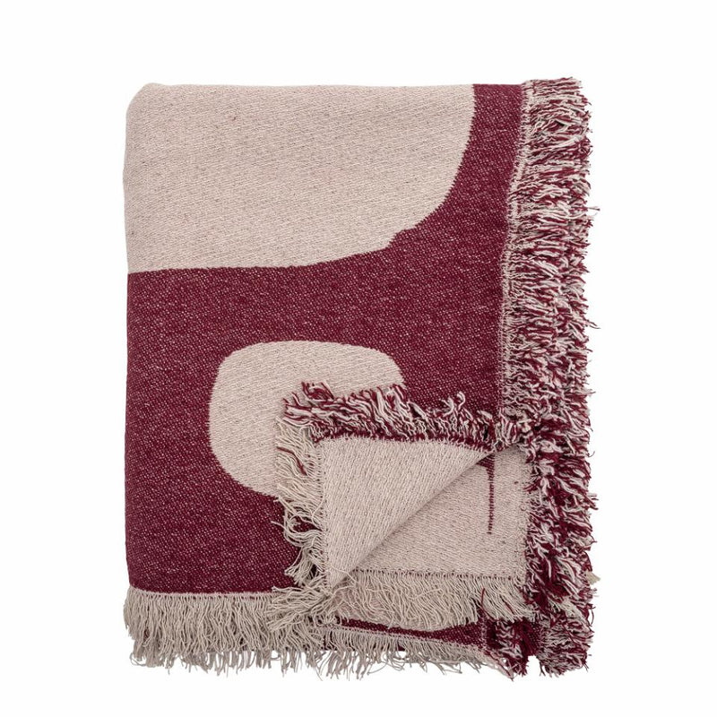 PLAID OLICA THROW RED