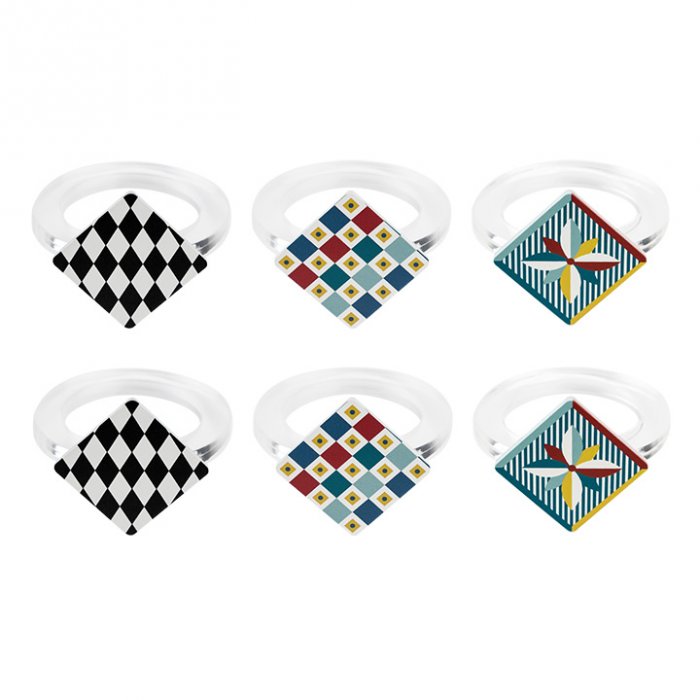DECOR KIT ALLACCIA TOVAGLIOLI ROMBO FOULARD