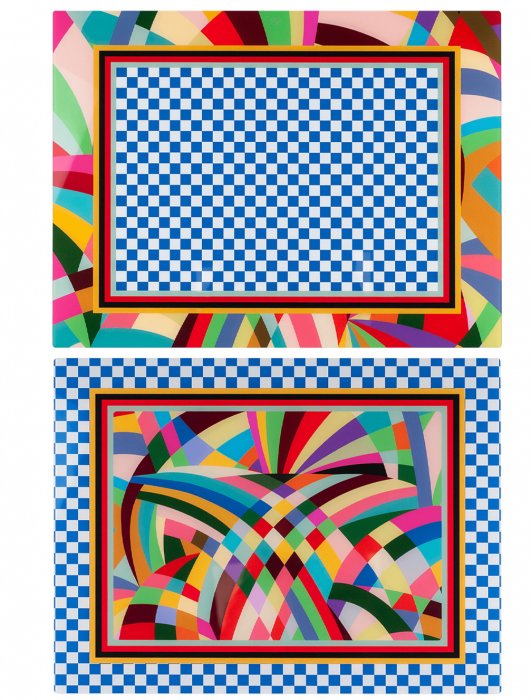 DECOR SET 2 TOVAGLIETTE RIGIDE RAINBOW