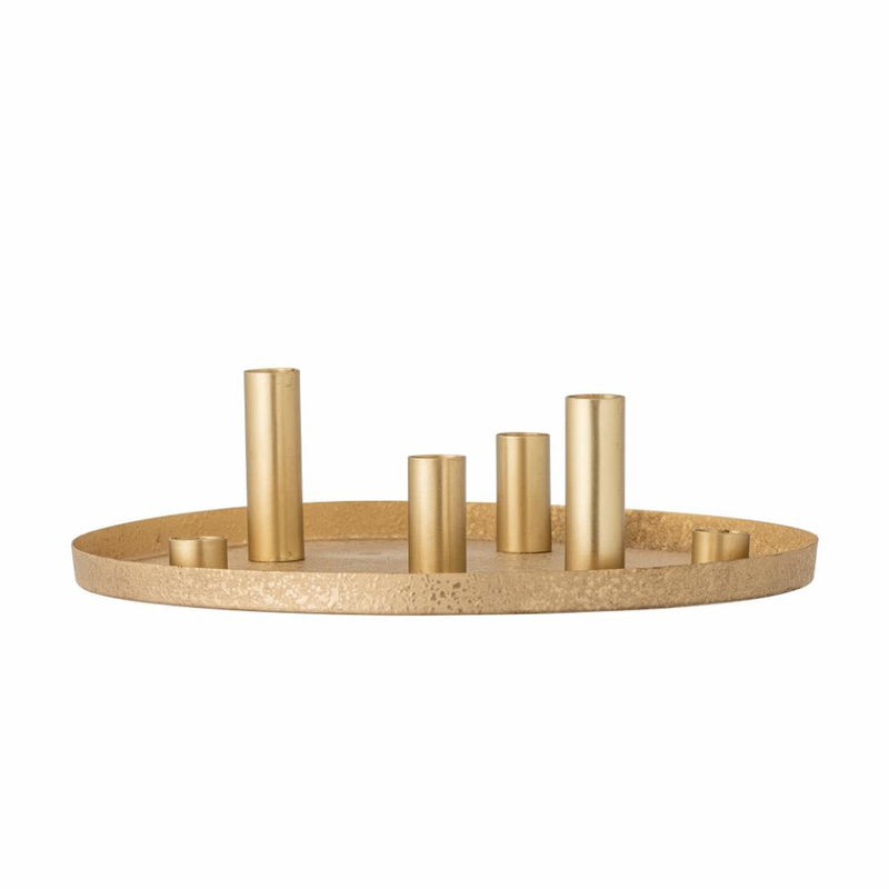 VASSOIO TONDO CON PORTA CANDELE MAGNETICO