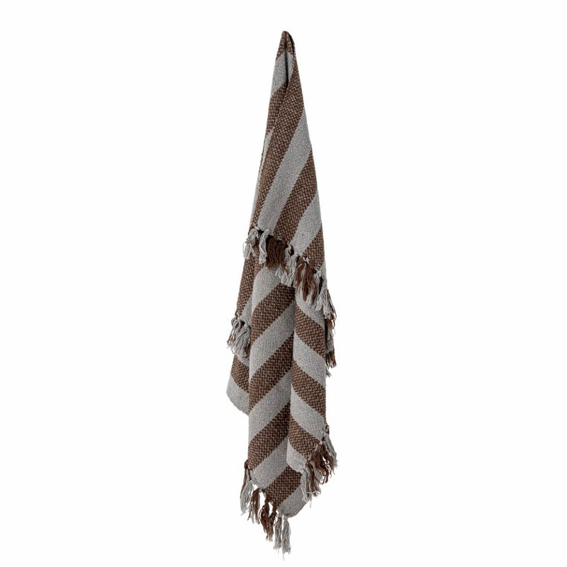PLAID NANN THROW BROWN
