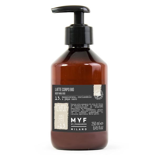 MYF LATTE CORPO BIO 250ML MAGGIORANA CORIANDOLO PEPE NERO NSG CONCEPT STORE MALCESINE