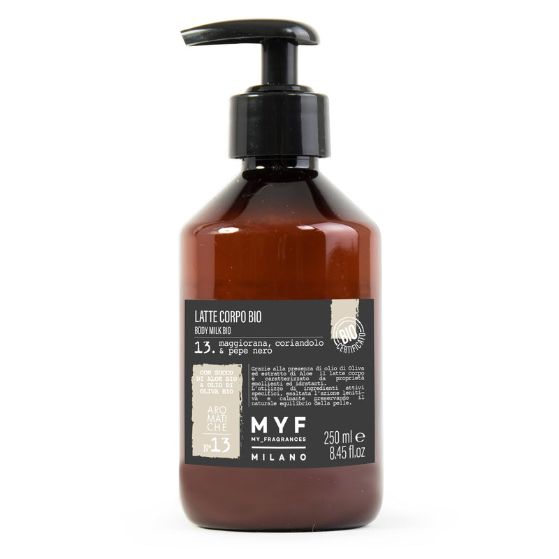 MYF LATTE CORPO BIO 250ML MAGGIORANA CORIANDOLO PEPE NERO NSG CONCEPT STORE MALCESINE
