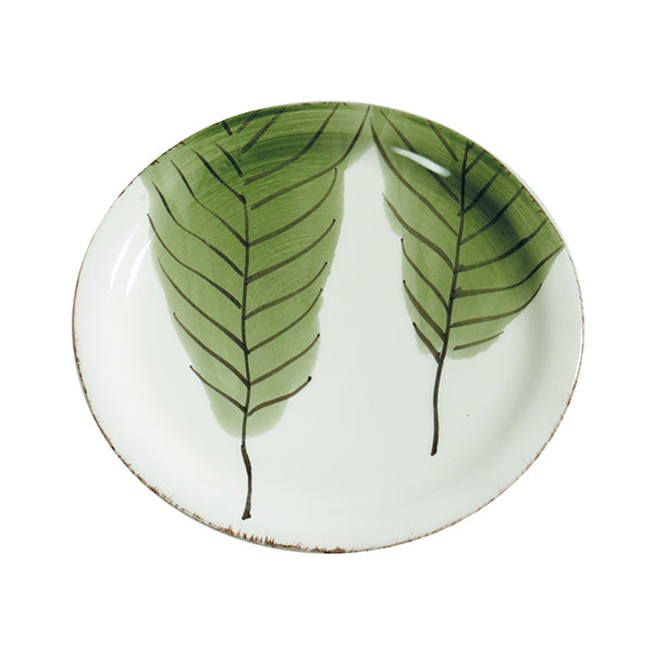 VIRGINIA CASA PIATTO INSALATA "LAMINA" FOGLIA VERDE