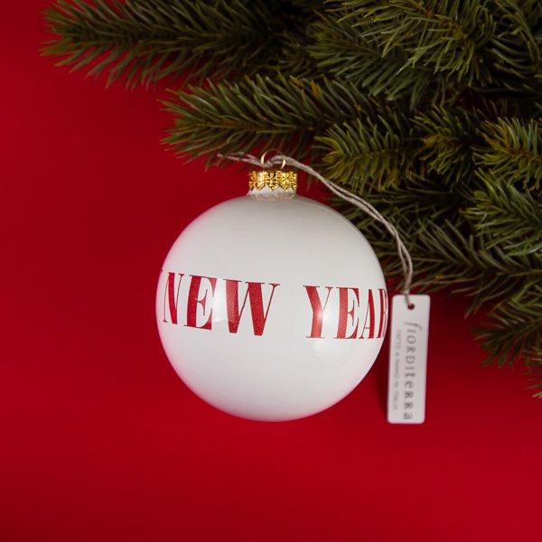 PALLA DI NATALE HAPPY NEW YEAR