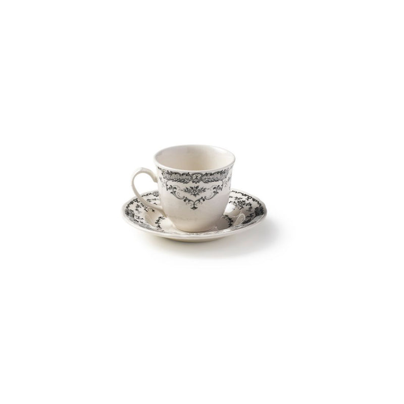 BITOSSI ROSE TAZZA TÈ CON PIATTINO BLACK NSG CONCEPT STORE MALCESINE