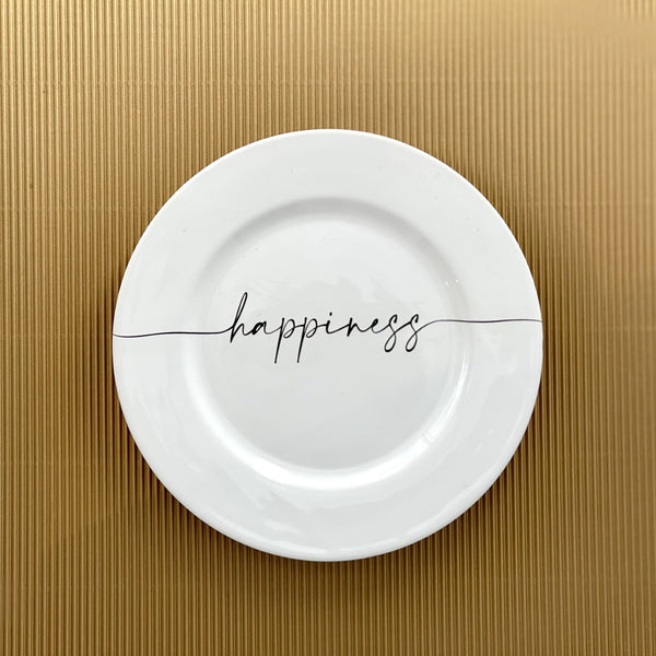 PIATTO DOLCE CALLIGRAFA HAPPINESS