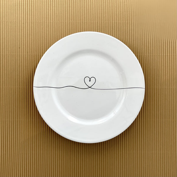 PIATTO DOLCE CALLIGRAFA CUORE