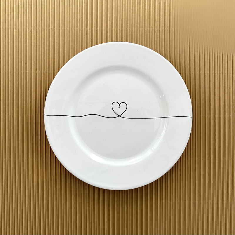 PIATTO DOLCE CALLIGRAFA CUORE