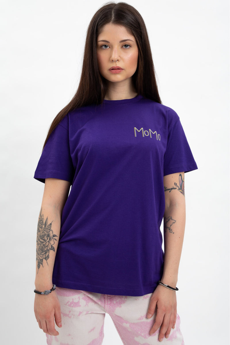 MOMO T-SHIRT "VERTICAL" PURPLE