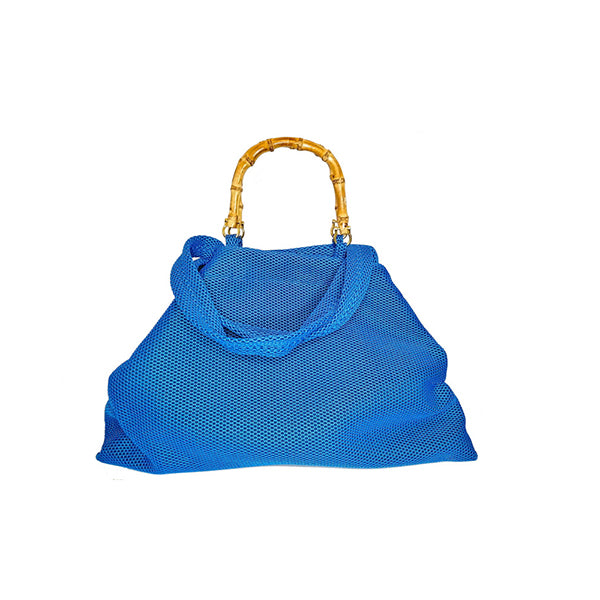LA MILANESA, BORSA FRIDA MAXI NEOPRENE BLU 