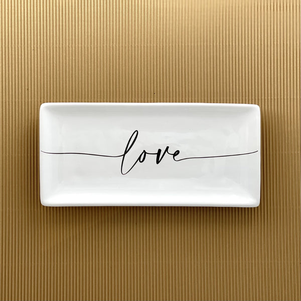 VASSOIO RETTANGOLARE CALLIGRAFA LOVE