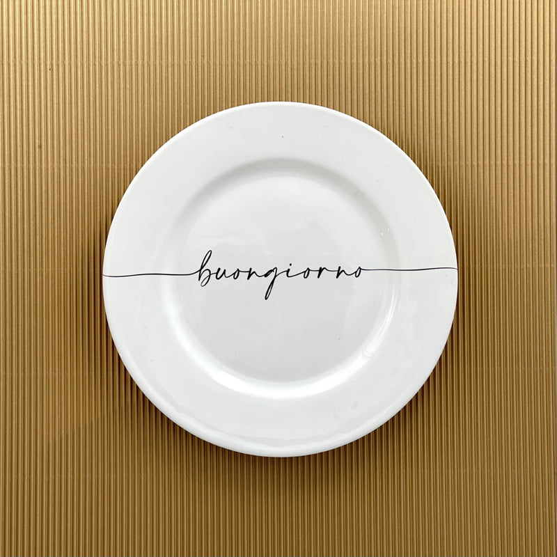 PIATTO DOLCE CALLIGRAFA BUONGIORNO