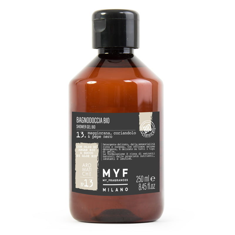 MYF BAGNODOCCIA BIO 250ML MAGGIORANA CORIANDOLO PEPE NERO NSG CONCEPT STORE MALCESINE