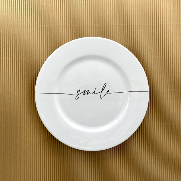 PIATTO DOLCE CALLIGRAFA SMILE