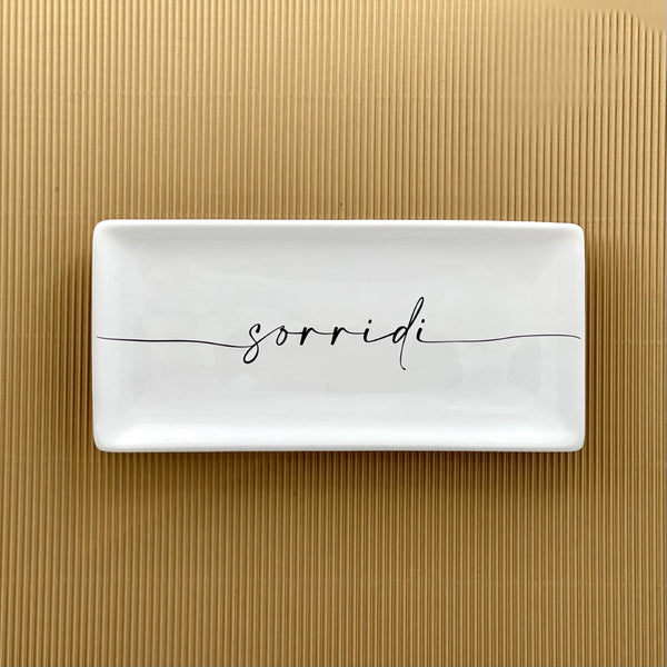 VASSOIO RETTANGOLARE CALLIGRAFA SORRIDI