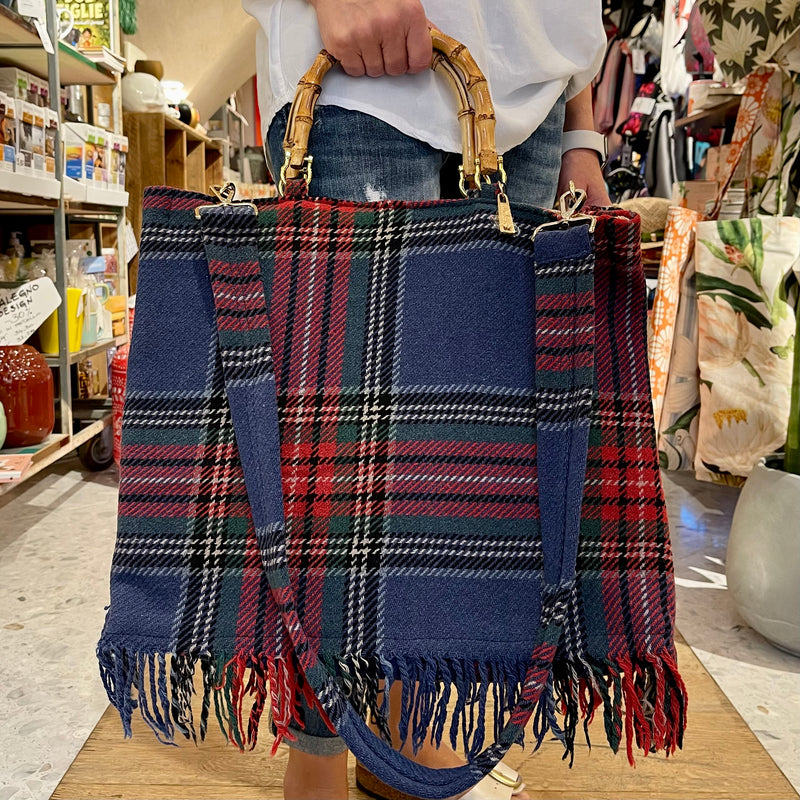 LA MILANESA BORSA SCALDINO LARGE TARTAN