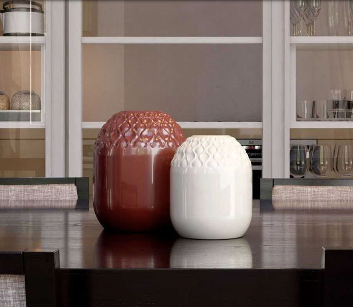 VASO ROMA ROSSO MATTONE